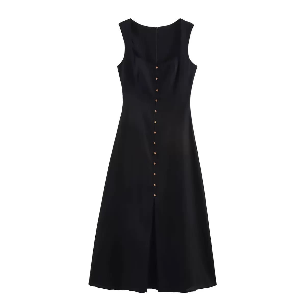 Robe mi-longue ajustée pour femme, nouvelle collection été , style élégant et tendance