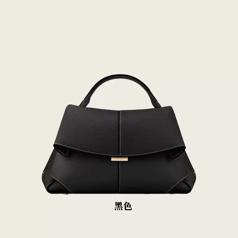 Sac Polène Smile, nouveau modèle Mokki en cuir véritable, style vintage et tendance, sac à main porté épaule ou en bandoulière