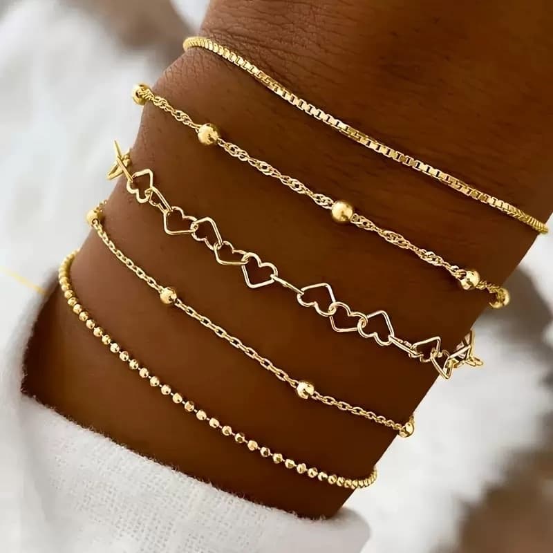Ensemble de bracelets fins  5 pièces