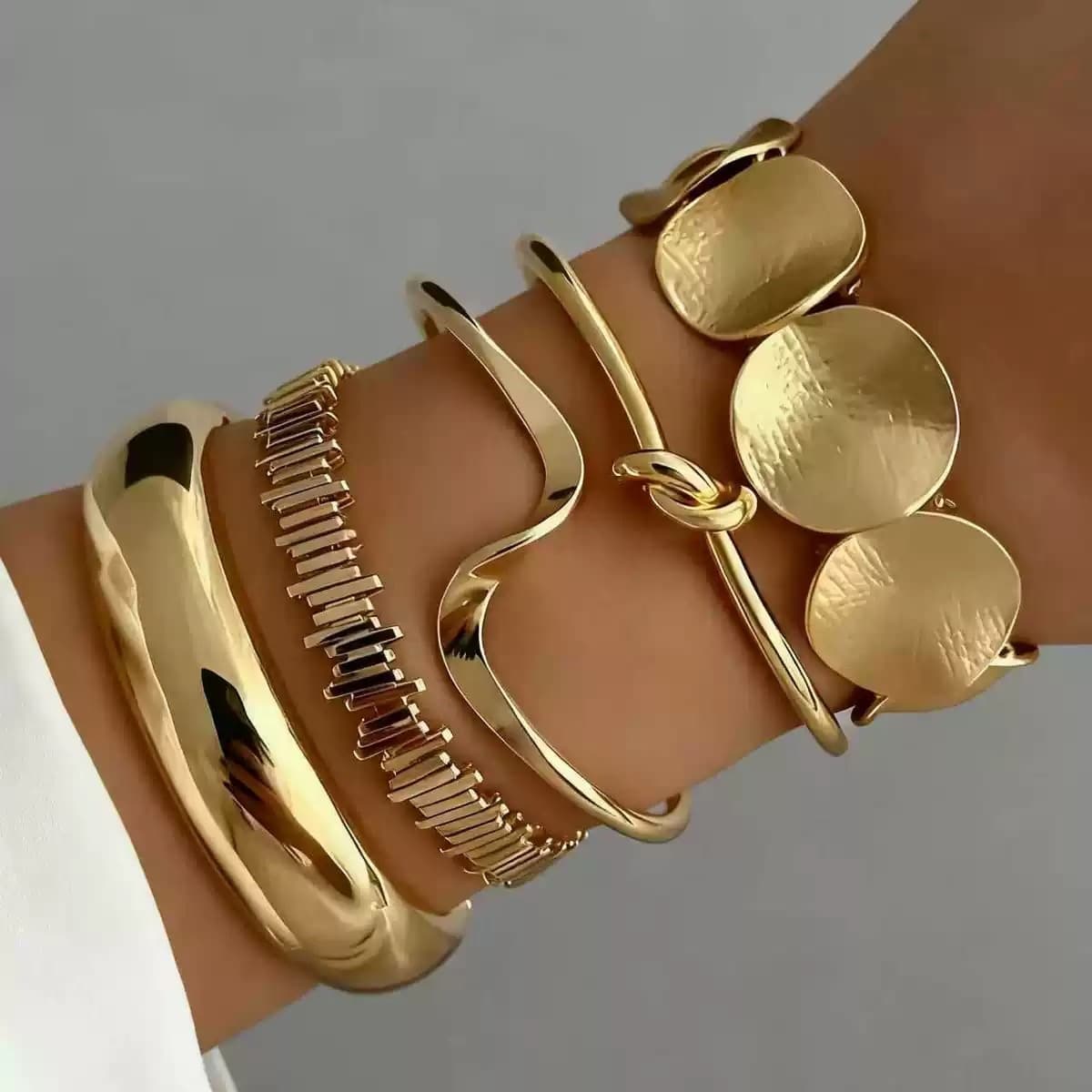 Bracelet rond en forme d’éclair  5 pièces